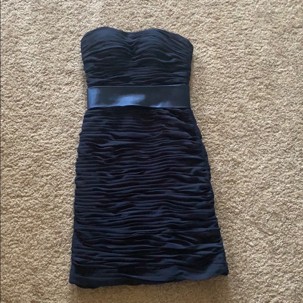 Blue Bill Levkoff Bridesmaid Dress